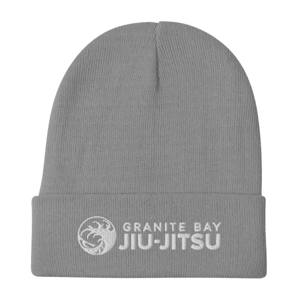 Knit Beanie Gray Front 61B409089A68F