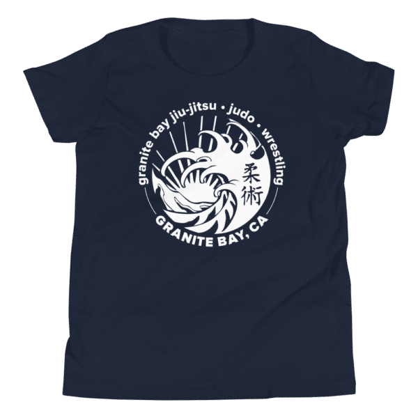 Youth Staple Tee Navy Front 61B438F7Aabe0