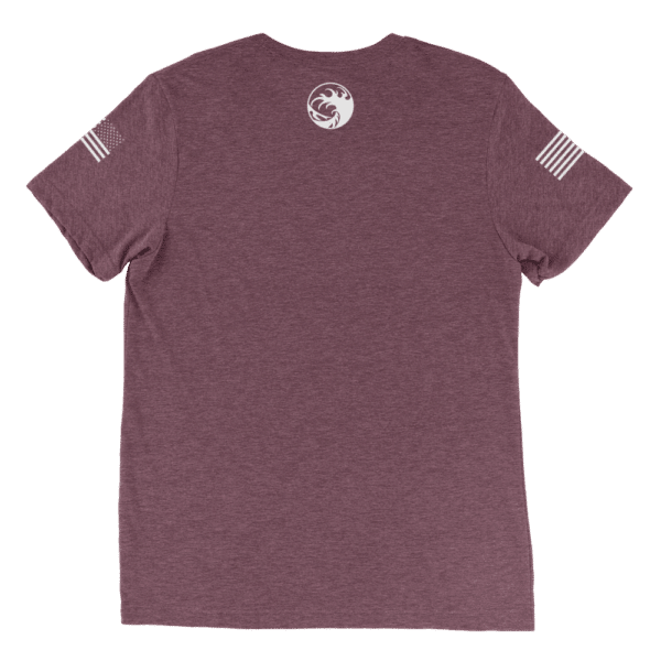 Unisex Tri Blend T Shirt Maroon Triblend Back 64Fb797B0Dd74