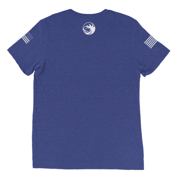 Unisex Tri Blend T Shirt Navy Triblend Back 64Fb797B03Cfe