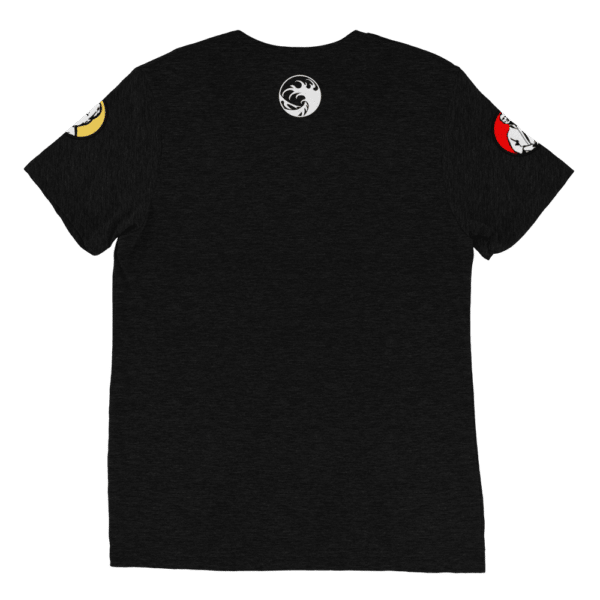 Unisex Tri Blend T Shirt Solid Black Triblend Back 64F18Ef92217D