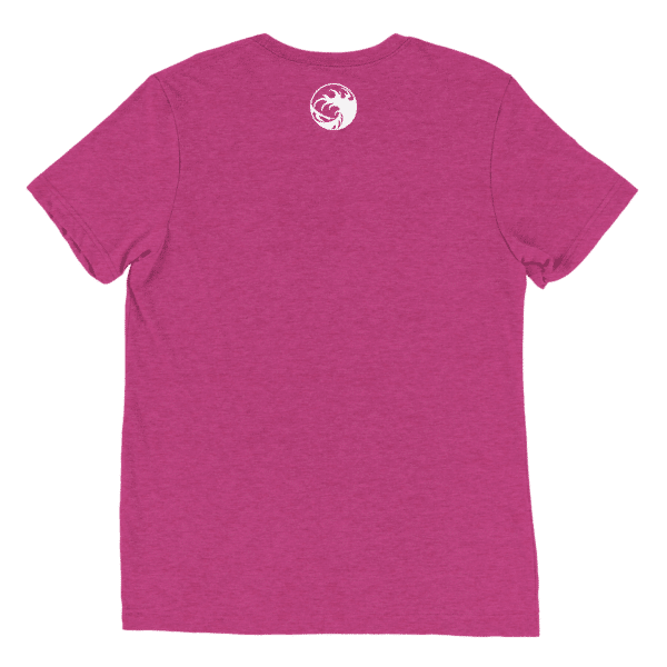 Unisex Tri Blend T Shirt Berry Triblend Back 66070B35A3E86