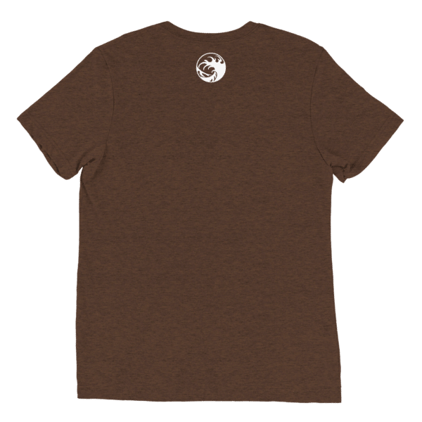Unisex Tri Blend T Shirt Brown Triblend Back 66070B356Fc83