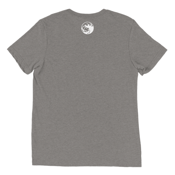 Unisex Tri Blend T Shirt Grey Triblend Back 66070B361Df2F
